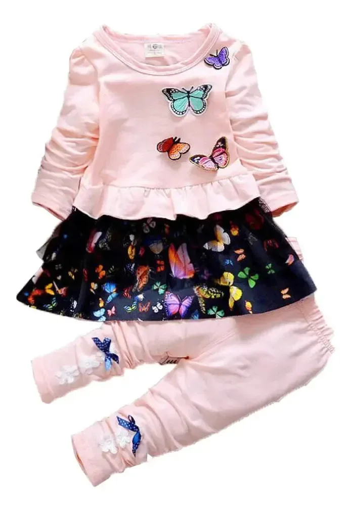 Conjunto de roupas de bebê Yao para meninas, conjunto D verde escuro 0-0