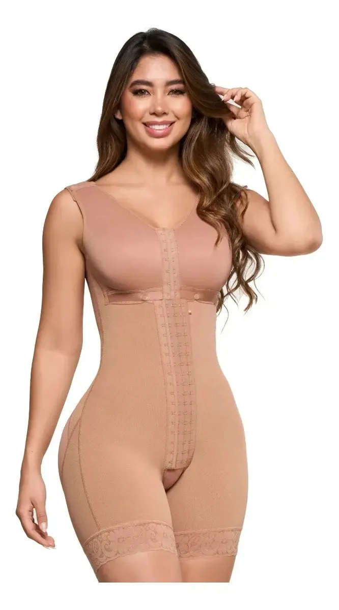 Cintas pós-cirúrgicas e pós-parto colombianas Sonryse 086 Color Mocha Size 5XL