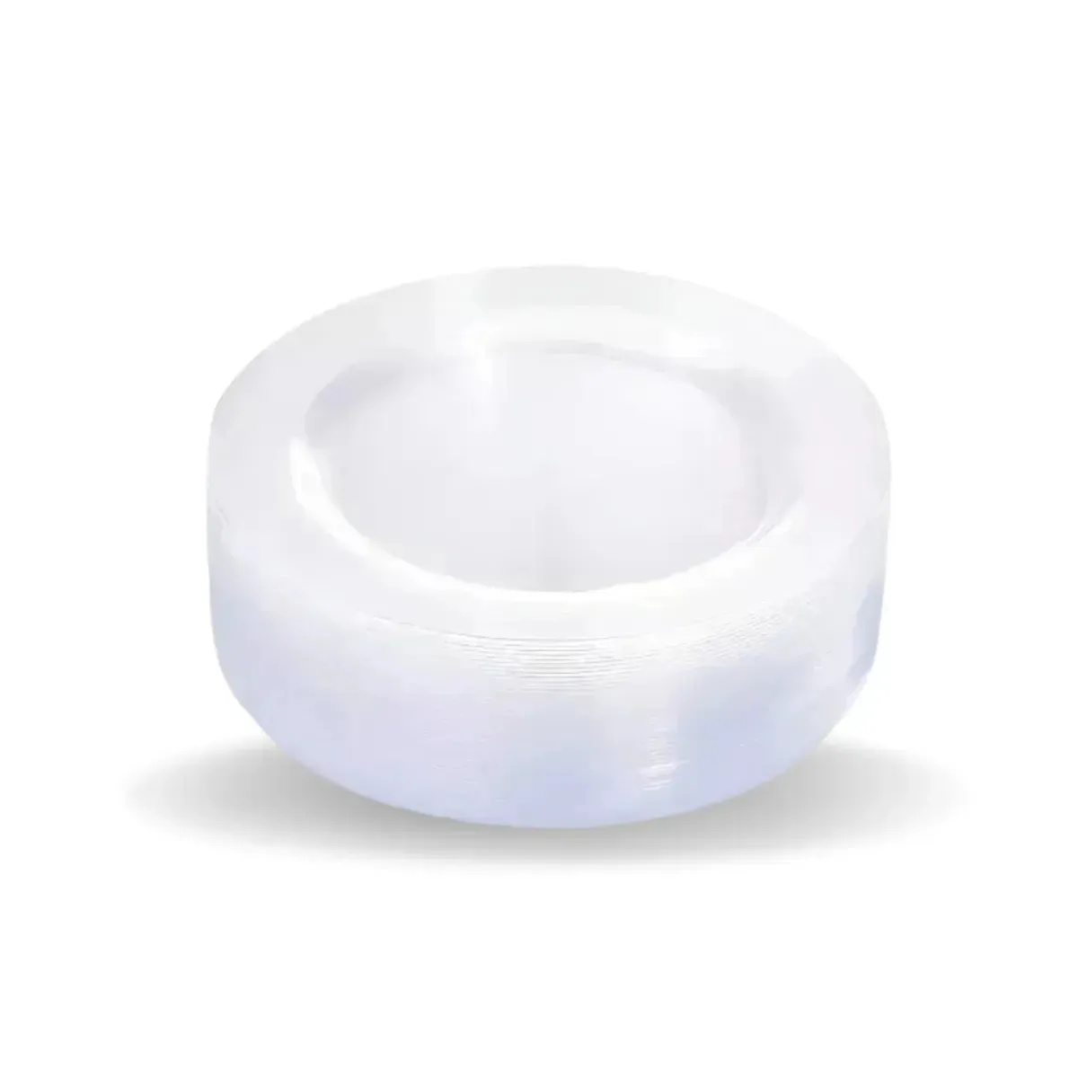 50 elegantes pratos de confeitaria descartáveis transparentes, talheres premium para sobremesas, doces pastel, festas, casamentos, eventos, plástico reutilizável pesado, de alta qualidade, 19 cm