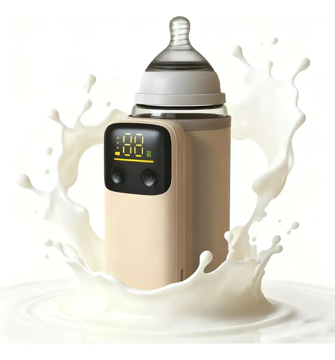 Aquecedor de mamadeiras automático portátil Lubardy com LCD