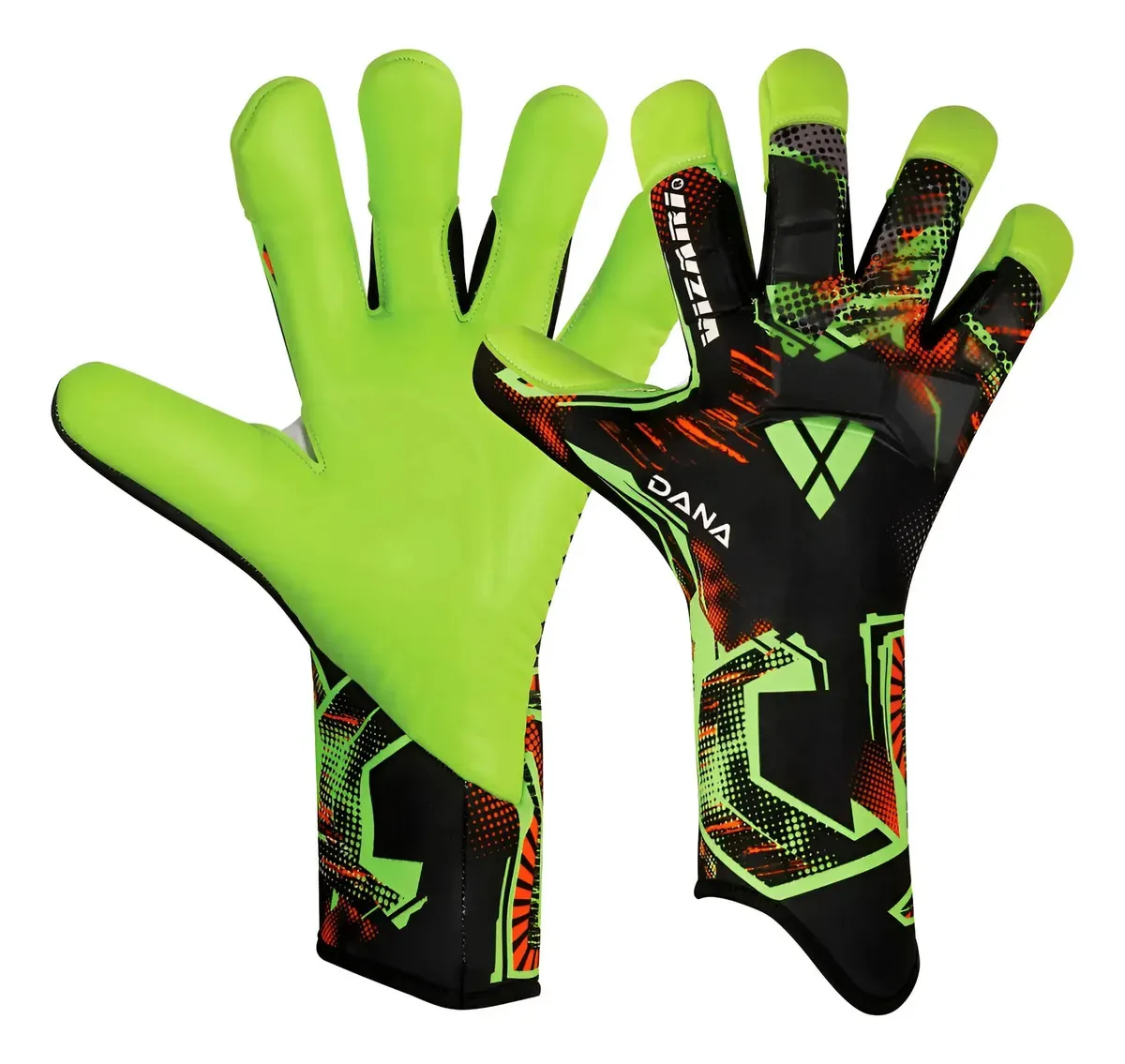 Luvas de goleiro de futebol Vizari | Luvas de goleiro profissional | Verde escuro