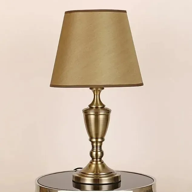 Conjunto de 1 abajur para abajur de mesa, 25x18x15cm Champagne Lisa