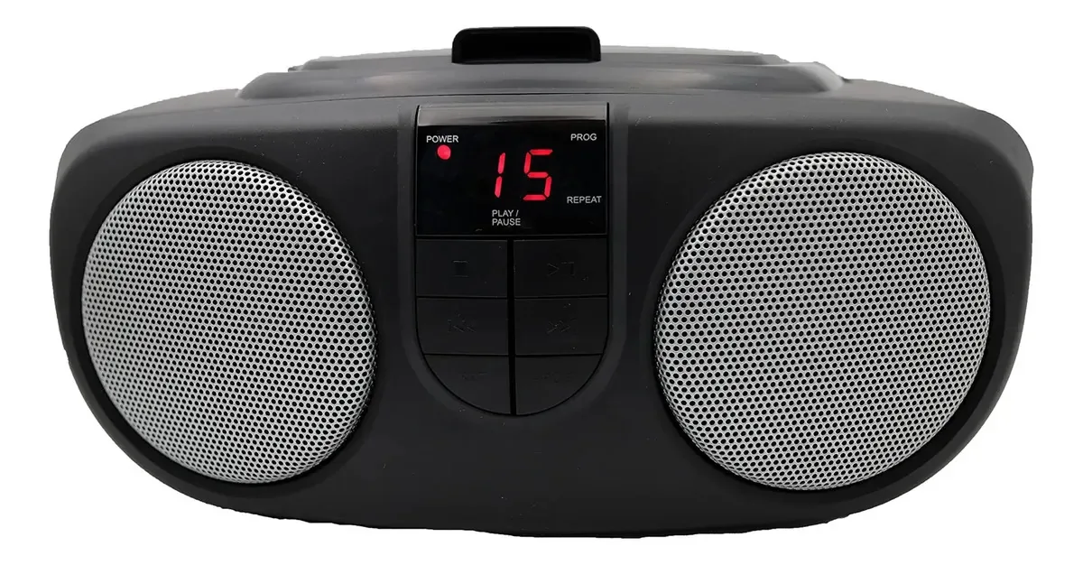 Rádio CD portátil Sylvania SRCD243M-Black