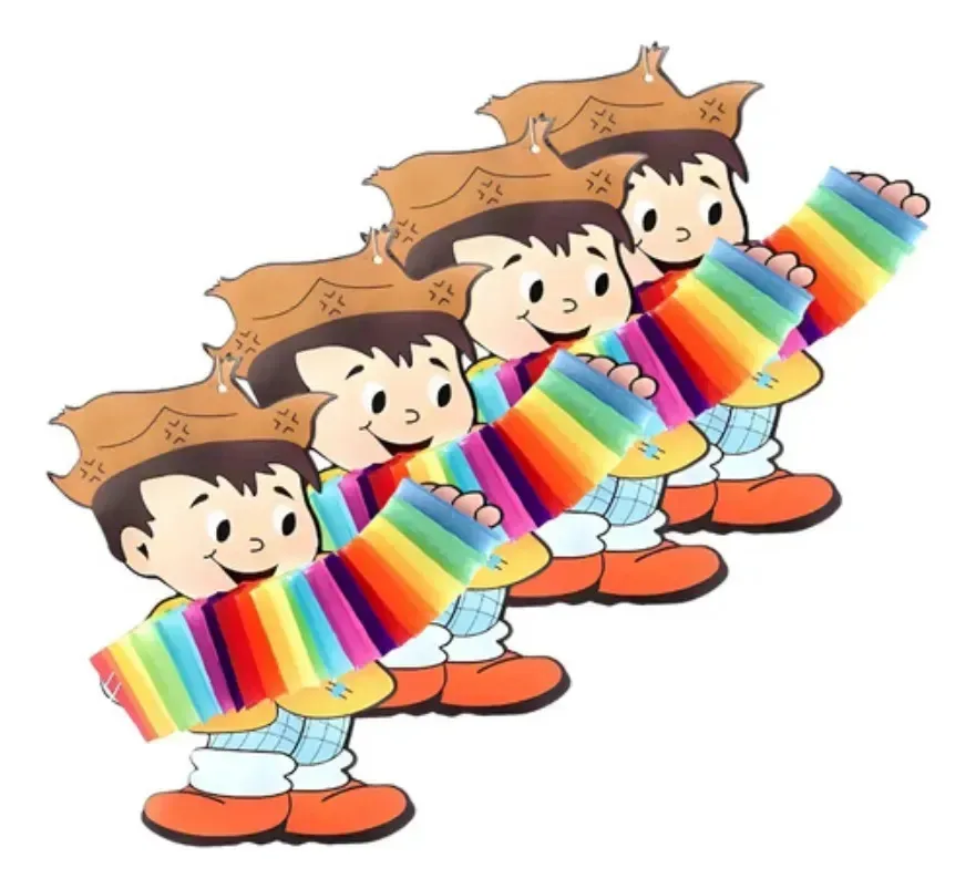 Kit 4 Guirlandas Sanfonadas para Festa Junina Menino