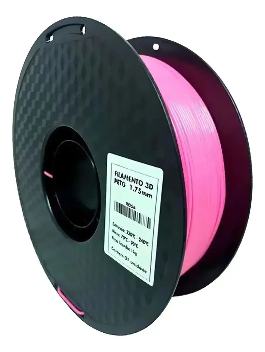 Filamento Impressão 3d 1,75mm 1kg Masterprint Petg Rosa