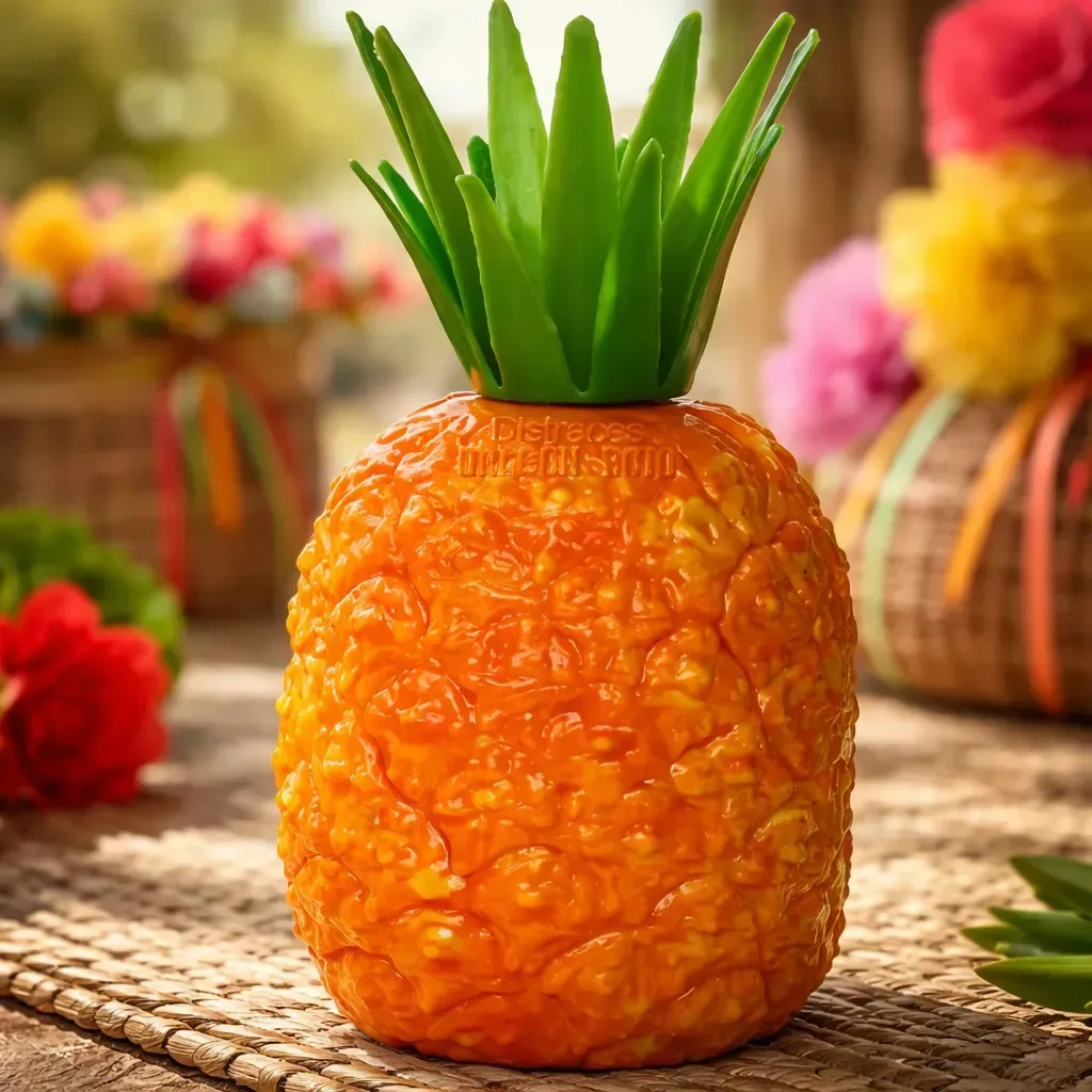 Abacaxi de plástico para dançar, flor de abacaxi, brinquedo de dança de abacaxi, unidade laranja e verde
