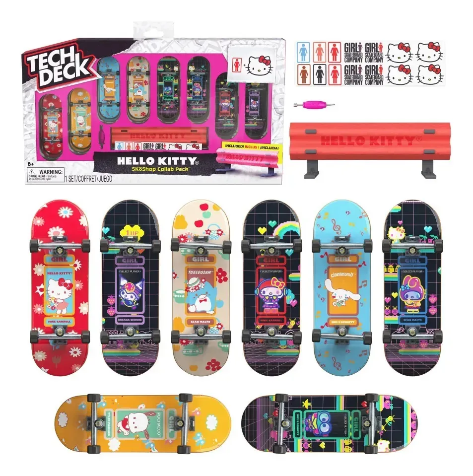 Pacote Tech Deck 8 Hello Kitty 96 mm