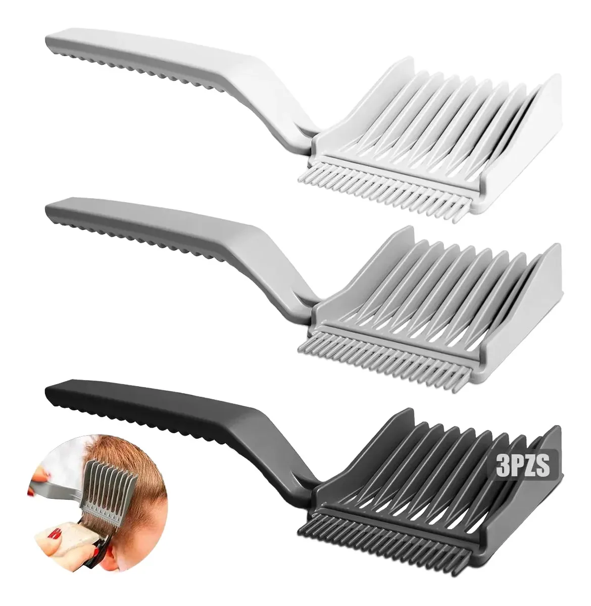 3 pentes de cabelo, pente profissional para cortar cabelo