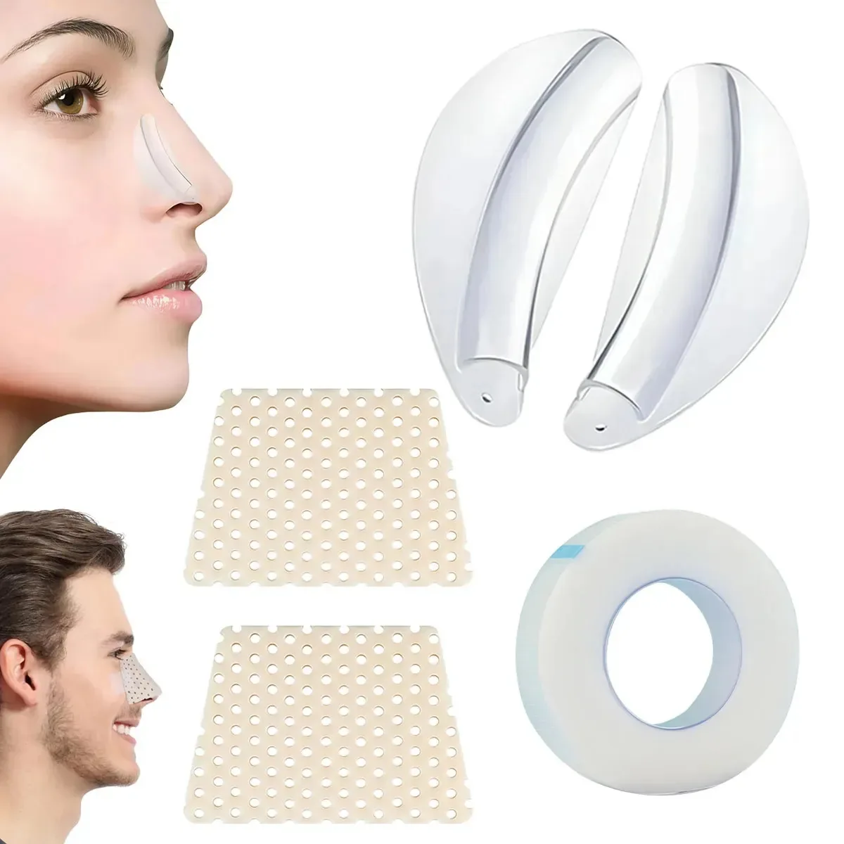 Kit 5 Férulas Nasais Retenedor Pós-Operatório + Termoplástica para prótese nasal respirável