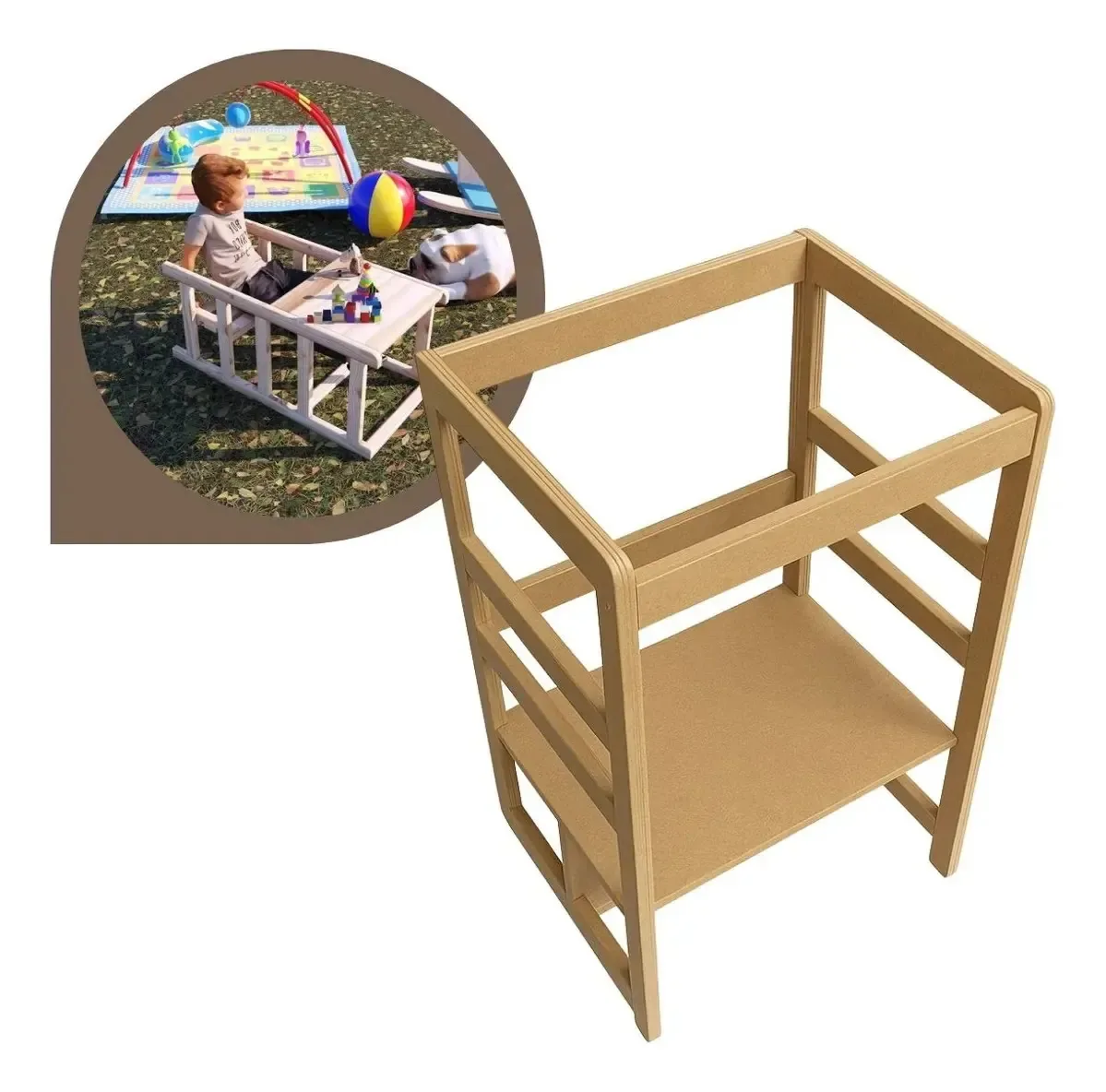 Torre De Aprendizagem 4 Opções De Montagem Montessoriana Natural