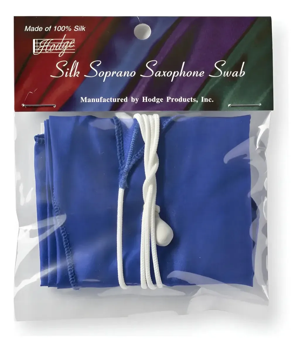 Cotonete de saxofone soprano de seda Hodge - azul Hodge