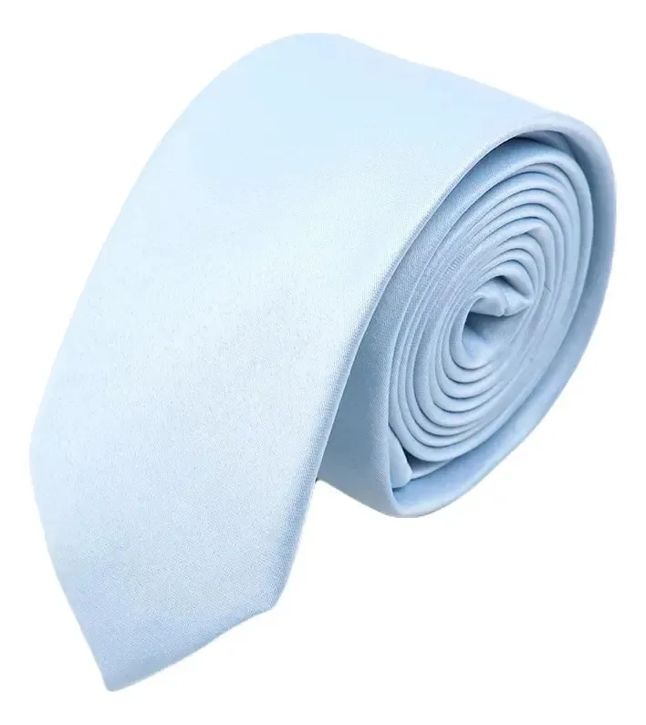 Gravata Grin Accs CI-00 tipo gravata slim lisa cor azul-céu