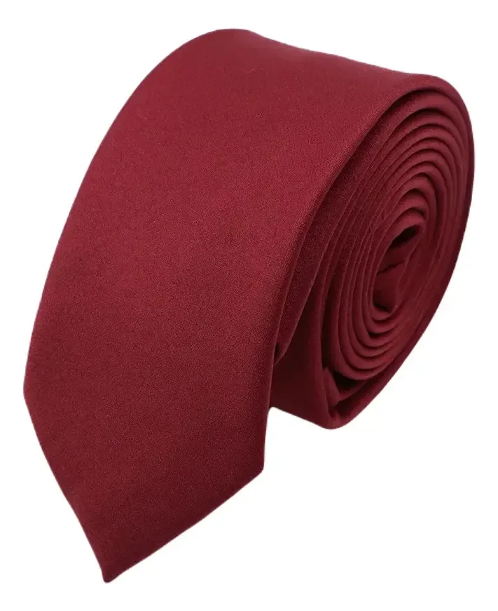Gravata Grin Accs CI-00 tipo gravata slim lisa cor tinto