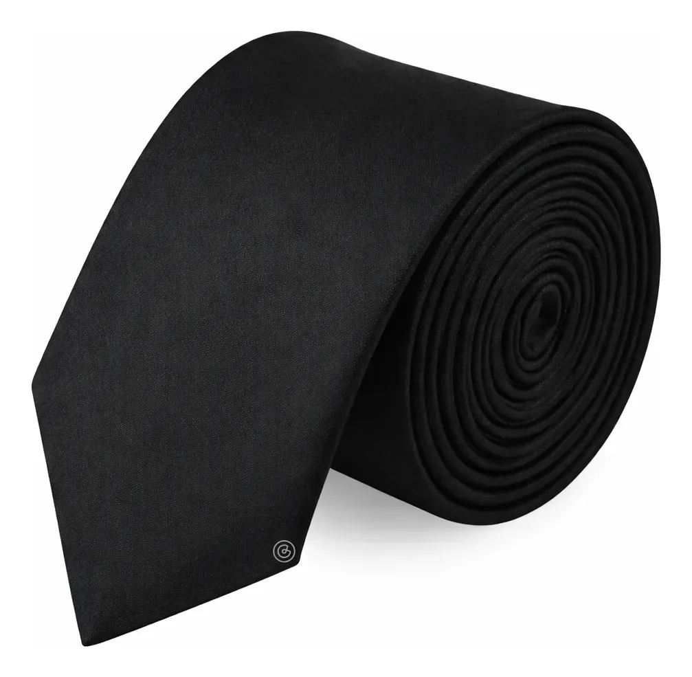 Gravata Grin Accs CI-00 tipo gravata slim lisa cor preto