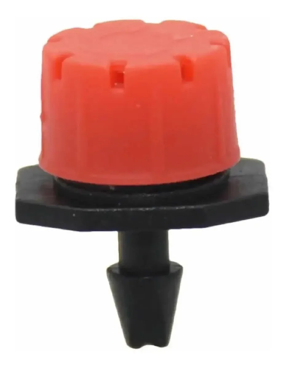 Bico Gotejador Para Mangueira Cega - 50 Unidades Vermelho E Preto