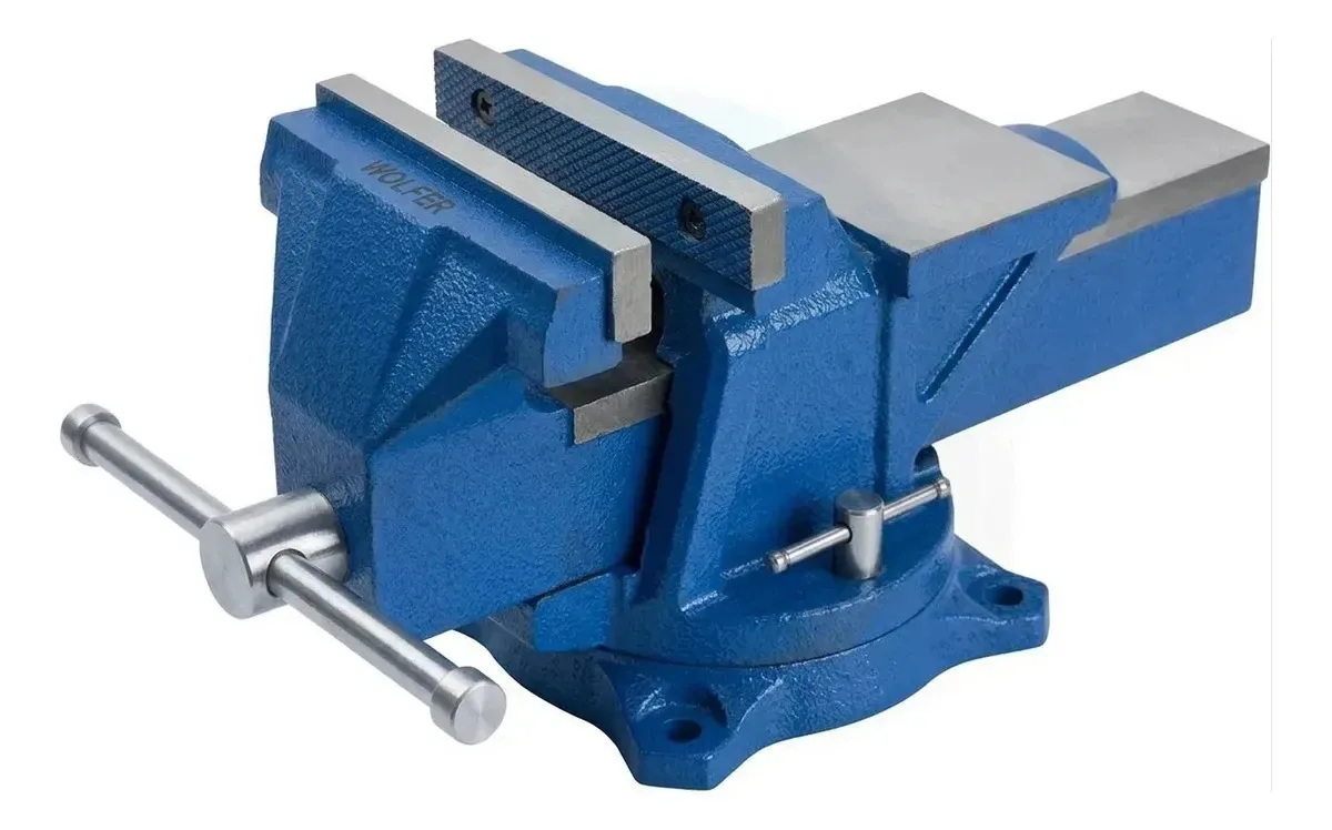 Braçadeira de bancada industrial reforçada Wolfer 150mm nº 6