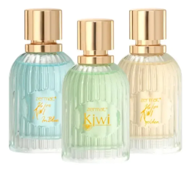 Conjunto de 3 perfumes unissex Kiwi Zermat - fragrâncias variadas