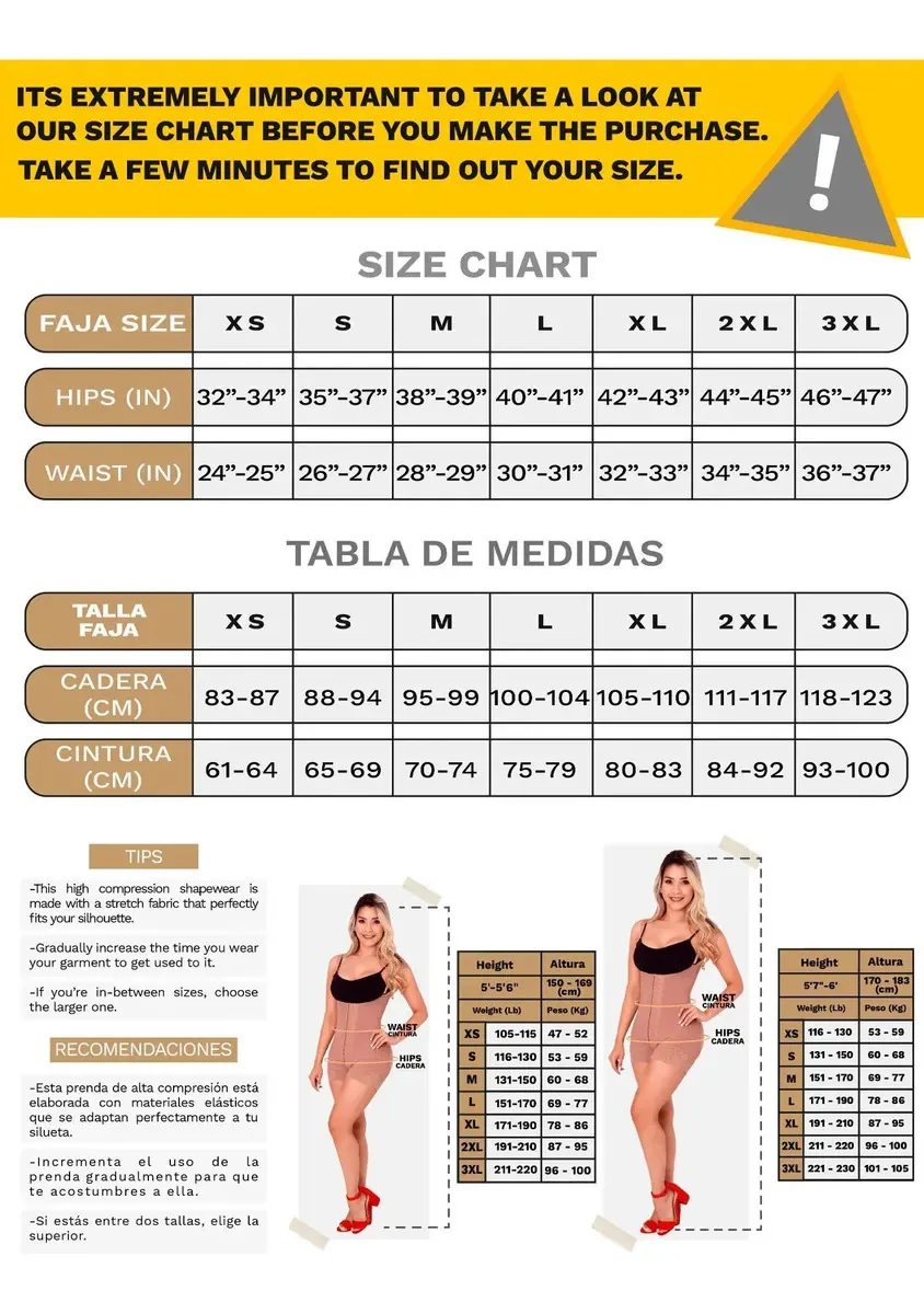 Cintas de modelagem pós-cirúrgica colombianas Estágio 1 Sonryse Beige G