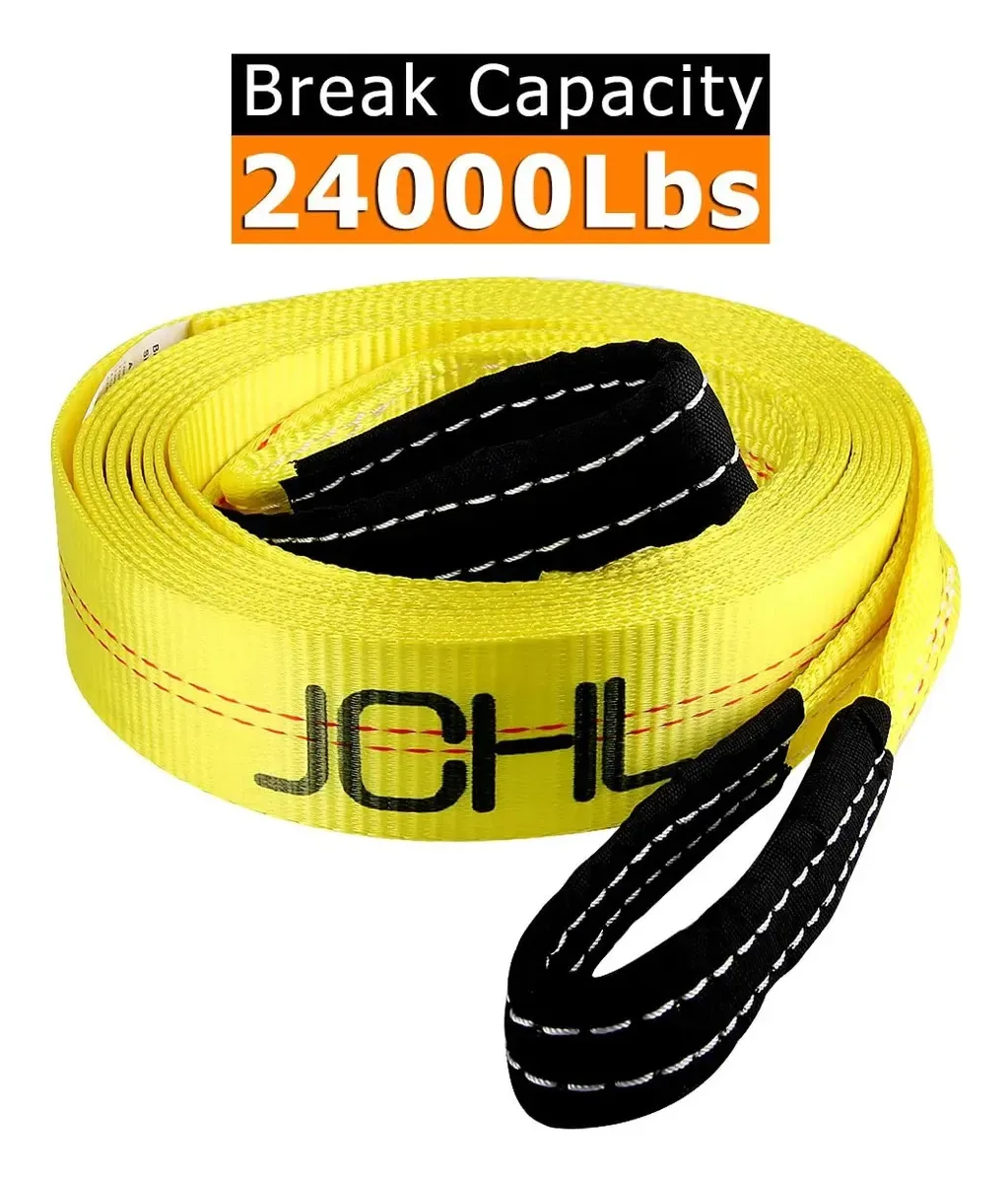 Correia de reboque Jchl Recovery com presilhas reforçadas