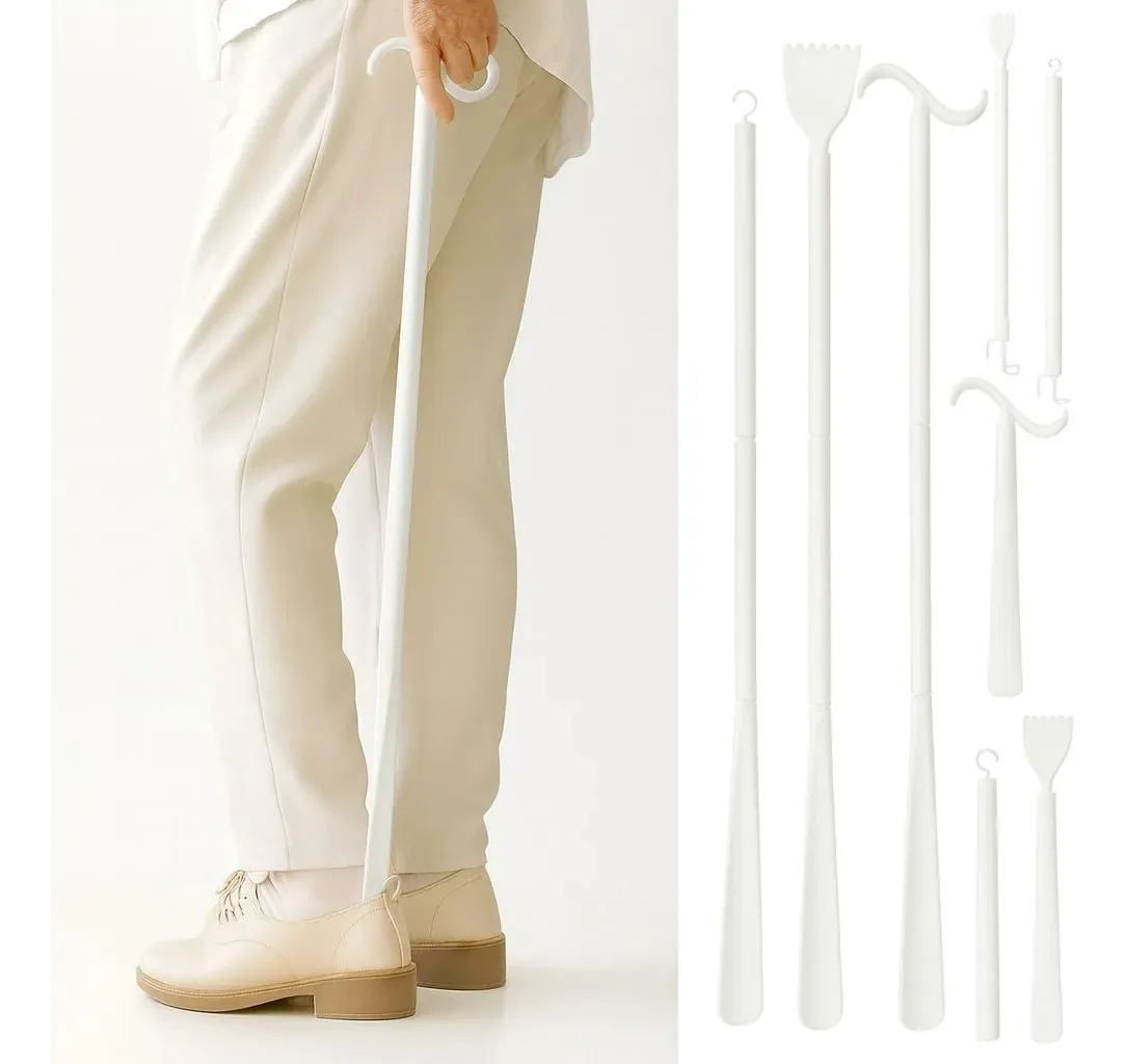 Kit completo de sapatos premium, extra longo, 5 funções, cor branca divisível