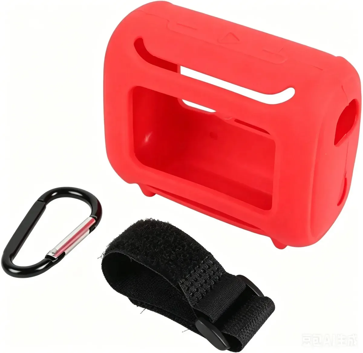 Capa de proteção Bocinas para Jbl Go5 com acessórios, vermelha