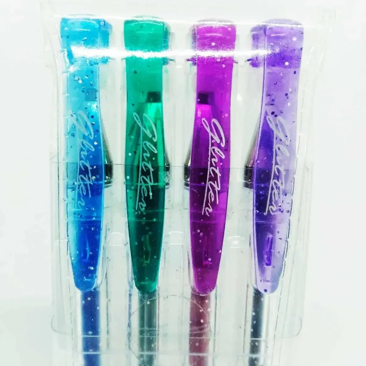 Pacote: canetas Glitter, 4 cores, pacote X2