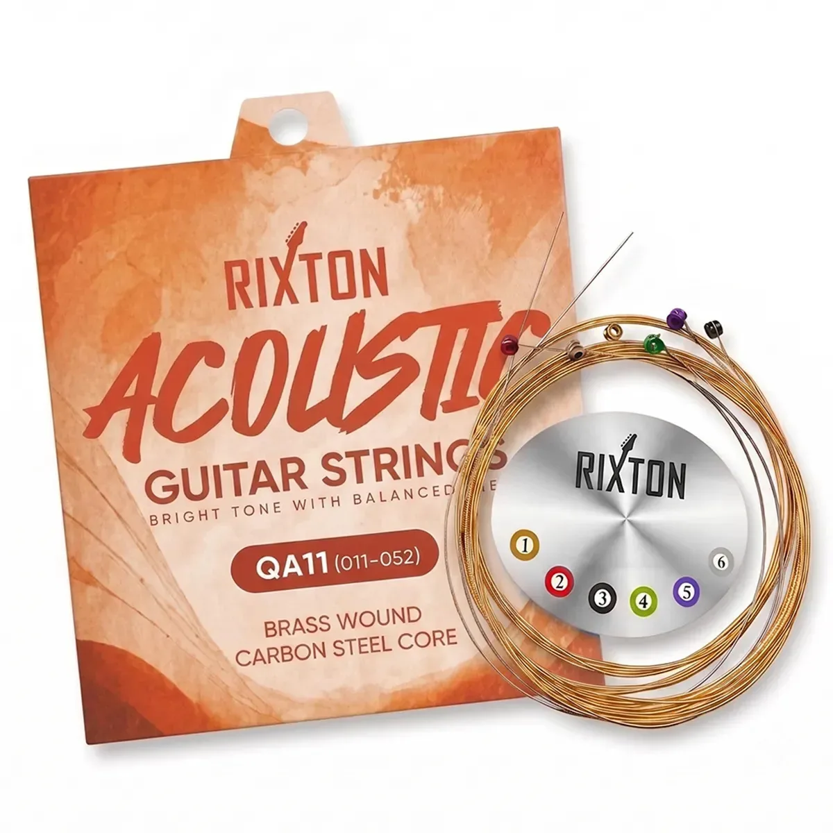 Adequado para cordas de guitarra acústica RIXTON