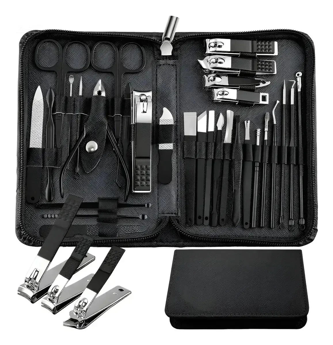 Conjunto de manicure multifuncional para manicure e pedicure, 30 unidades