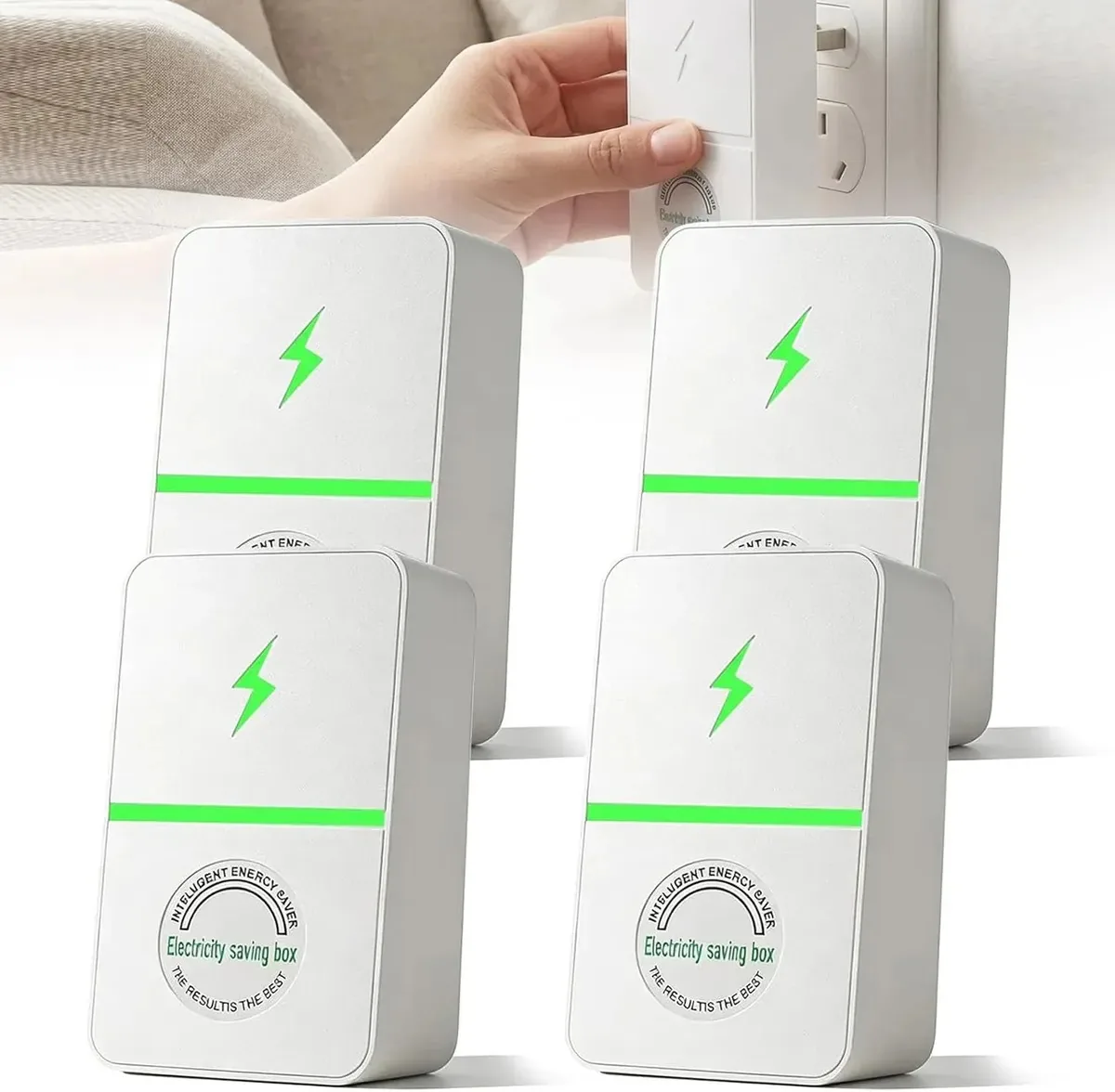 Capacitor doméstico TUOMO 4PCS Energy Saver branco