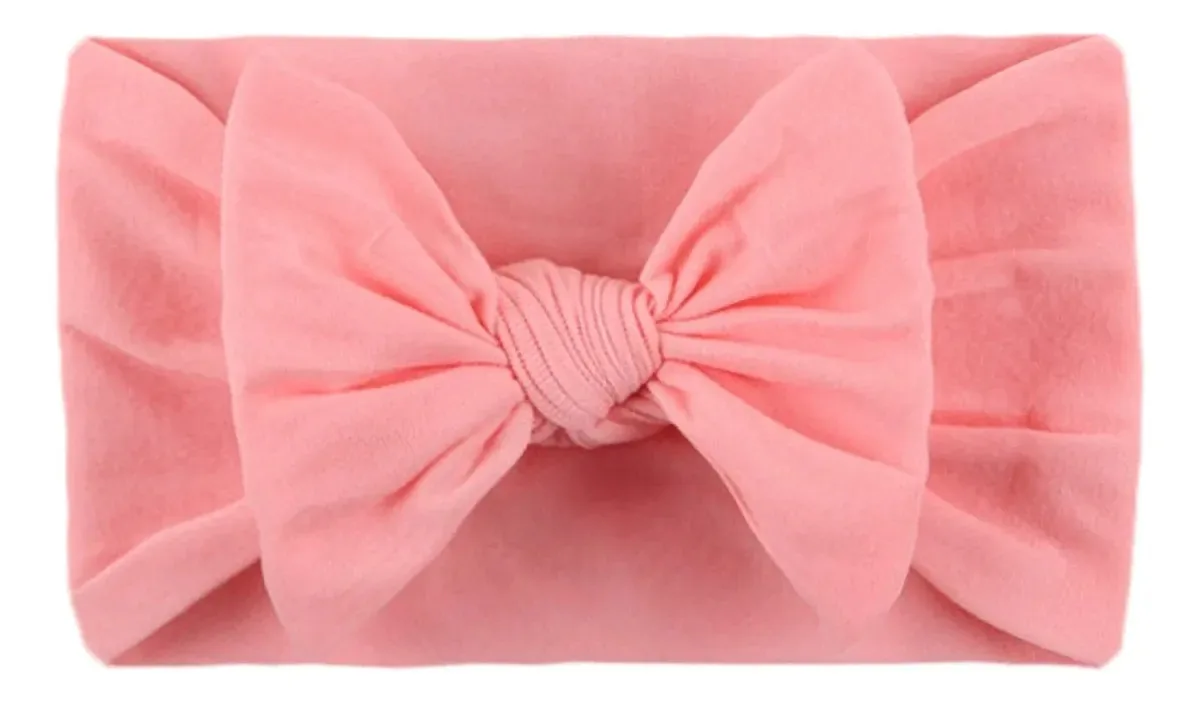 Bandana rosa com laço para crianças
