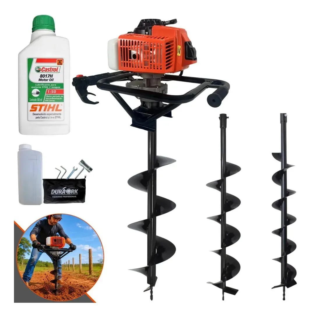 Perfurador Dps623p Com Brocas 80x10 80x15 80x20 + Óleo Stihl