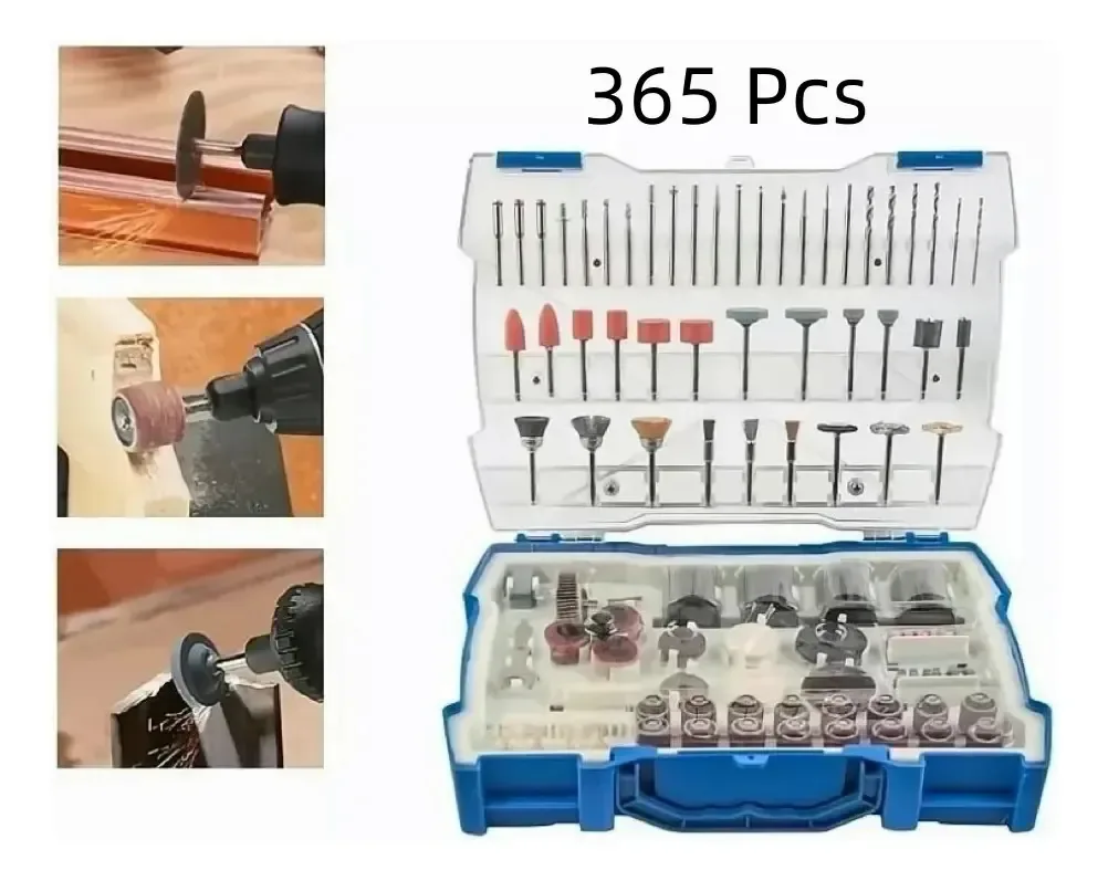Conjunto de 365 peças de acessórios para mini torno