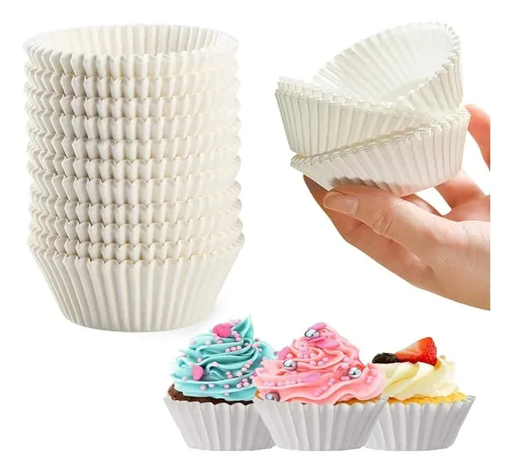 Copos descartáveis de 500 unidades, cupcakes, copos para assar