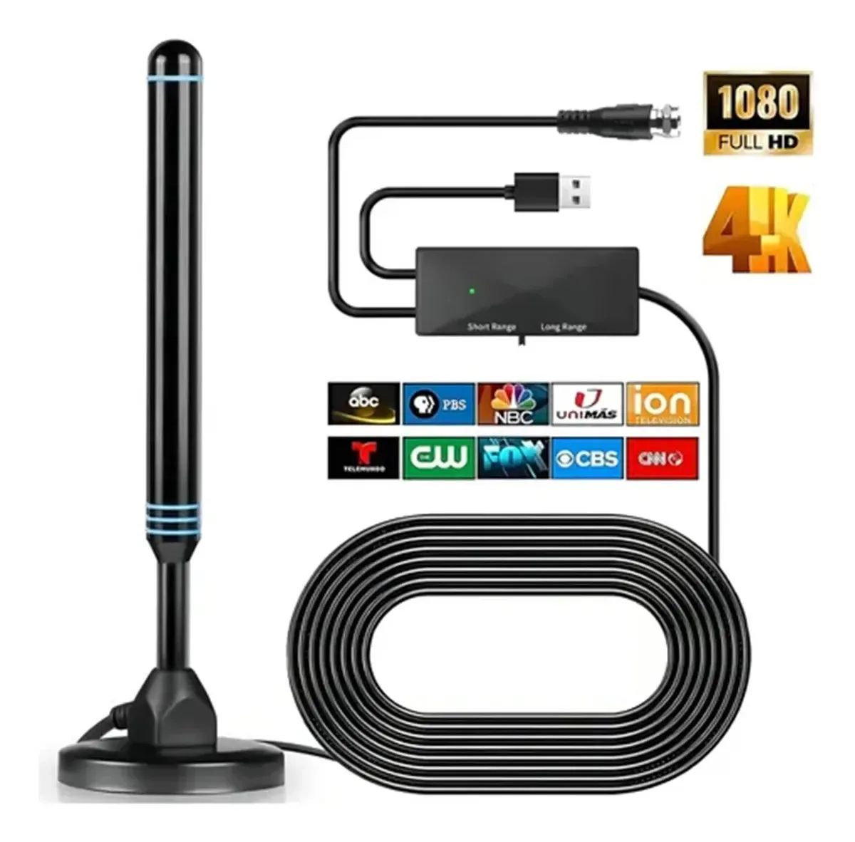 Antena de TV digital interna Hd 1080p Antena Hdtv 4k