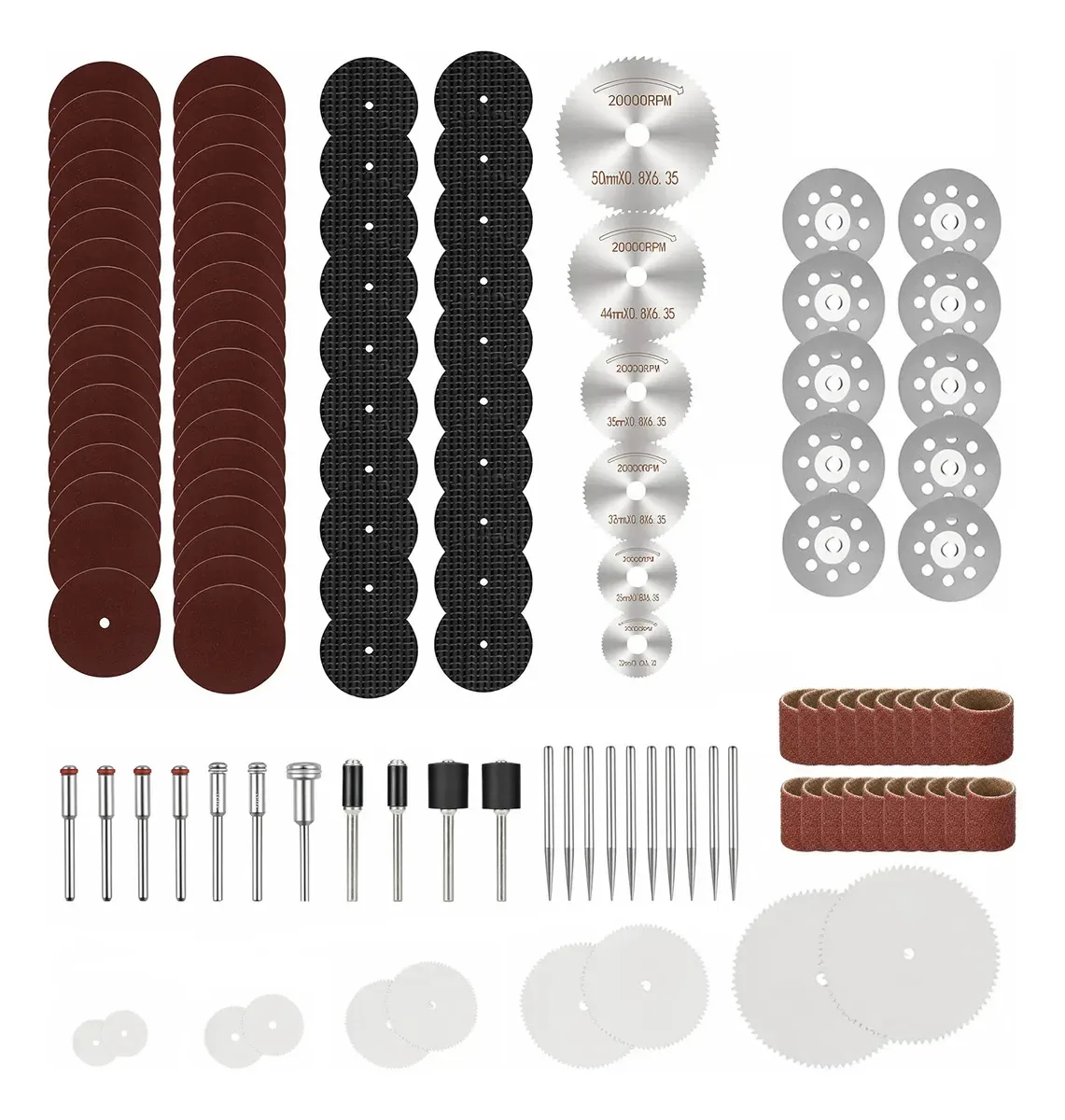193 unidades de discos de corte Hss Saw para discos Dremel e Stones Color