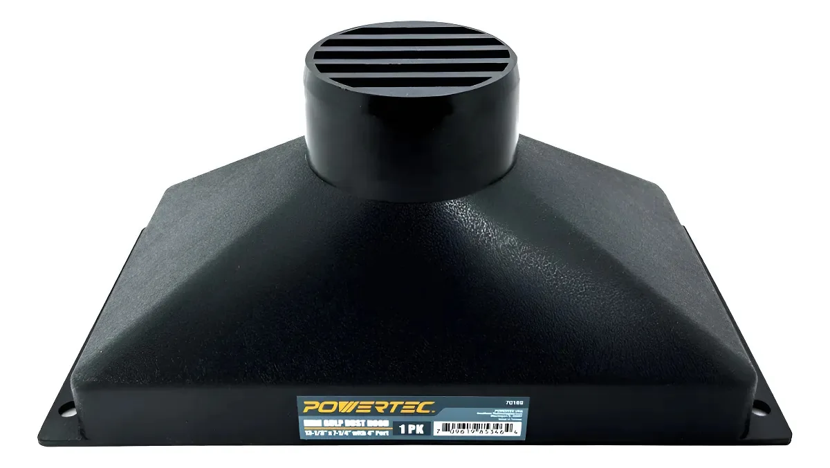 Coletor de capuz de poeira Powertec 70169 Mini Gulp com 4 identificadores