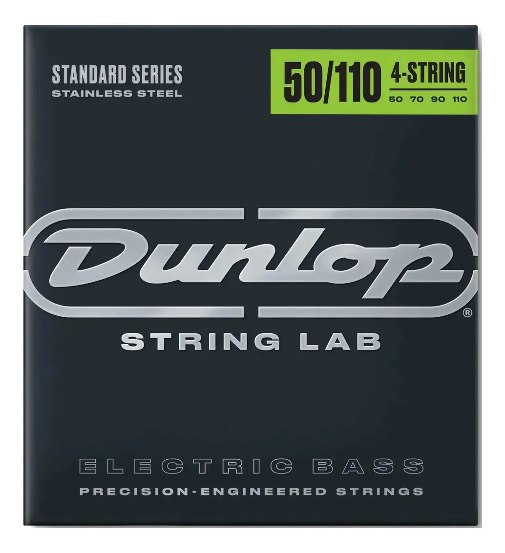 Cordas de baixo elétrico Dunlop 4 cordas Steel Steel Dbs50110