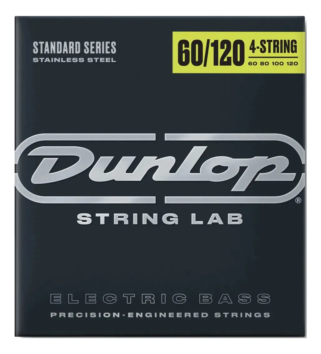 Cordas de baixo elétrico Dunlop 4 cordas Steel Steel Dbs60120