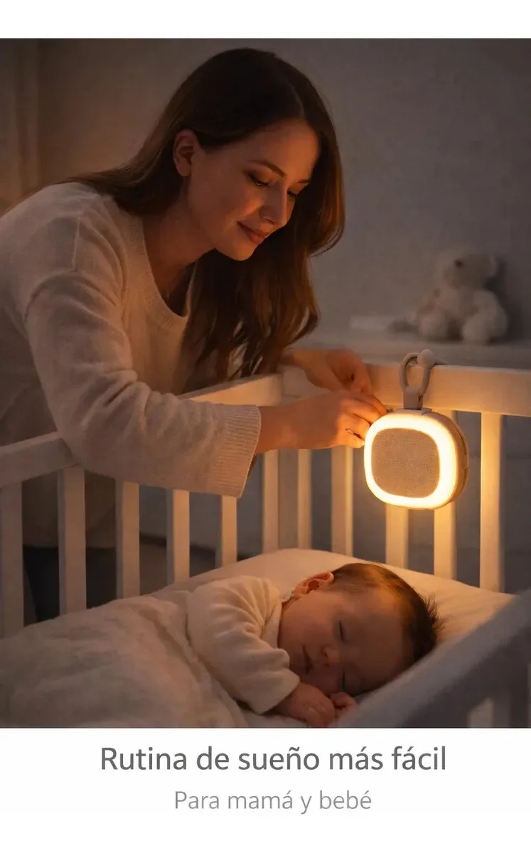 White Noise Baby Sleep Better Portable 32 sons e luz branca