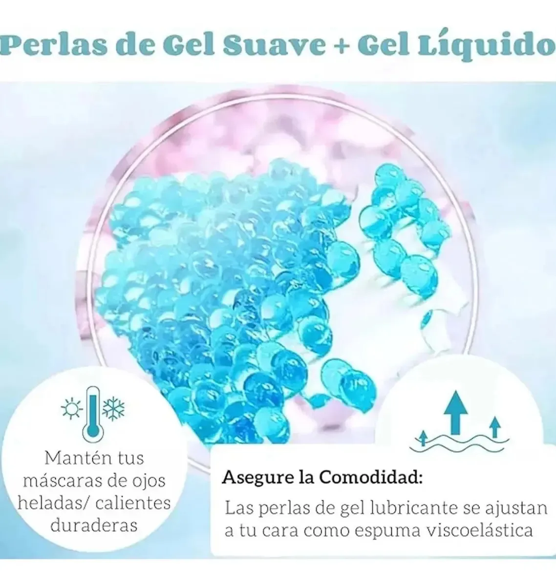 Máscara de gel de tratamento relaxante a frio e calor