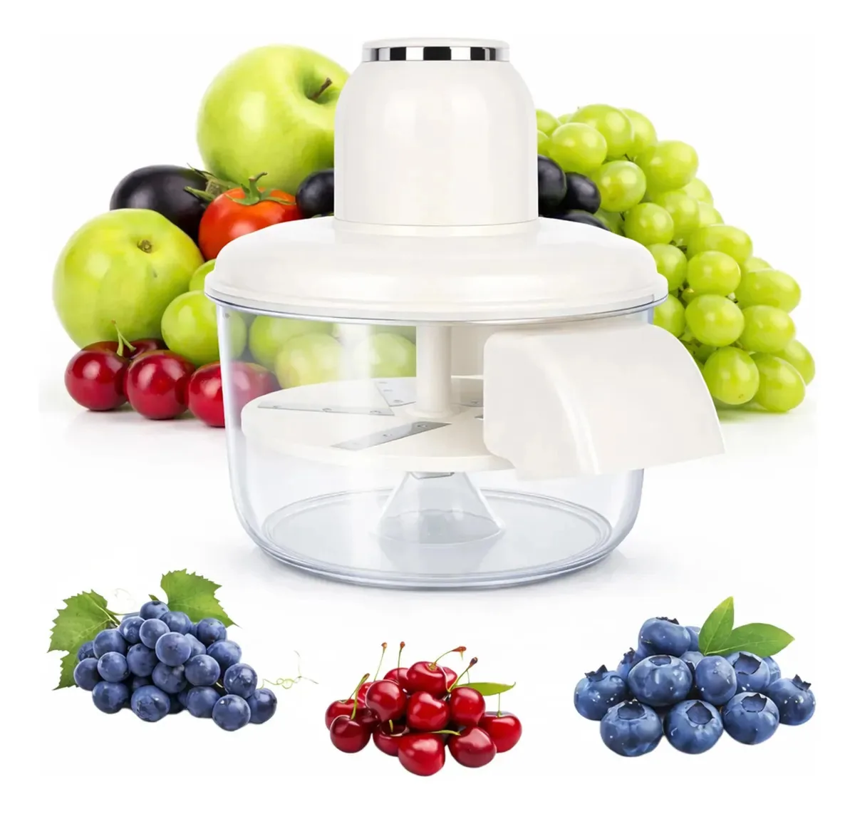 Descascador de frutas e vegetais com bateria recarregável