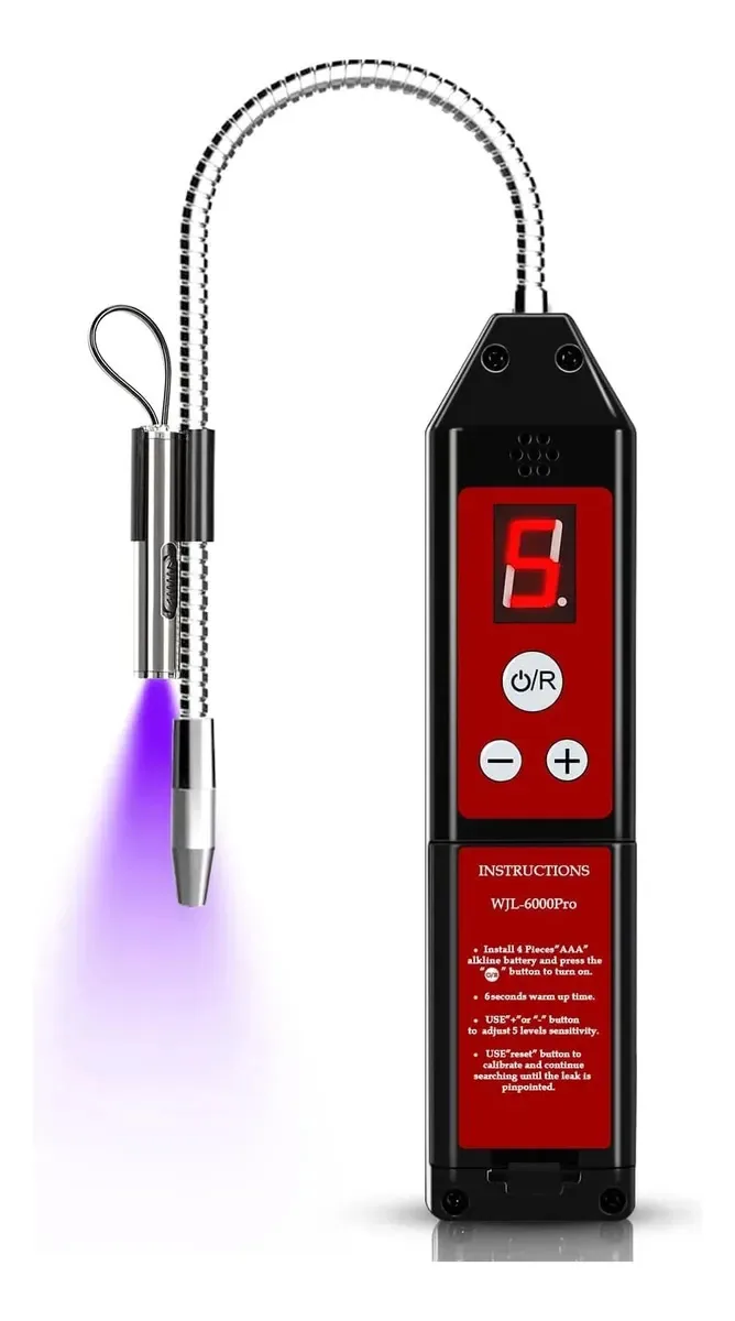 Detector de vazamento de refrigerante para HVAC e AC automotivos