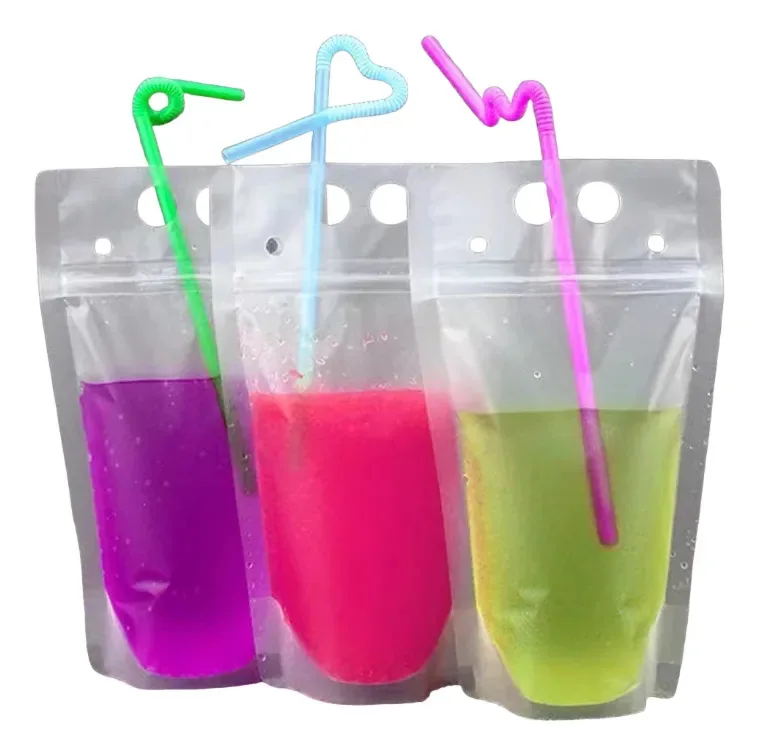 30 sacos e canudos de uso único, 500 ml