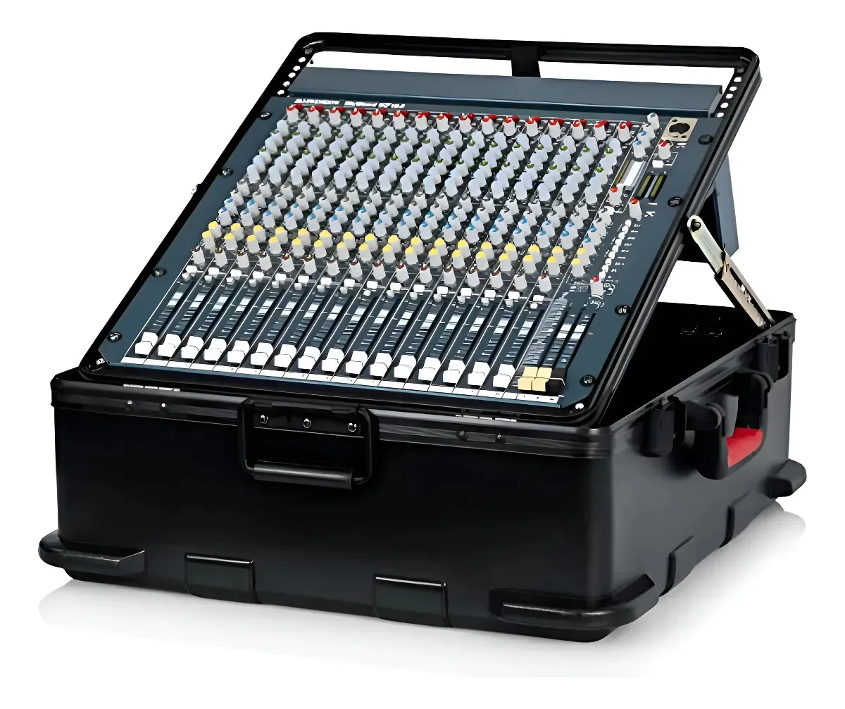 Estojo moldado em voo Gator Cases para misturadores Black Mount