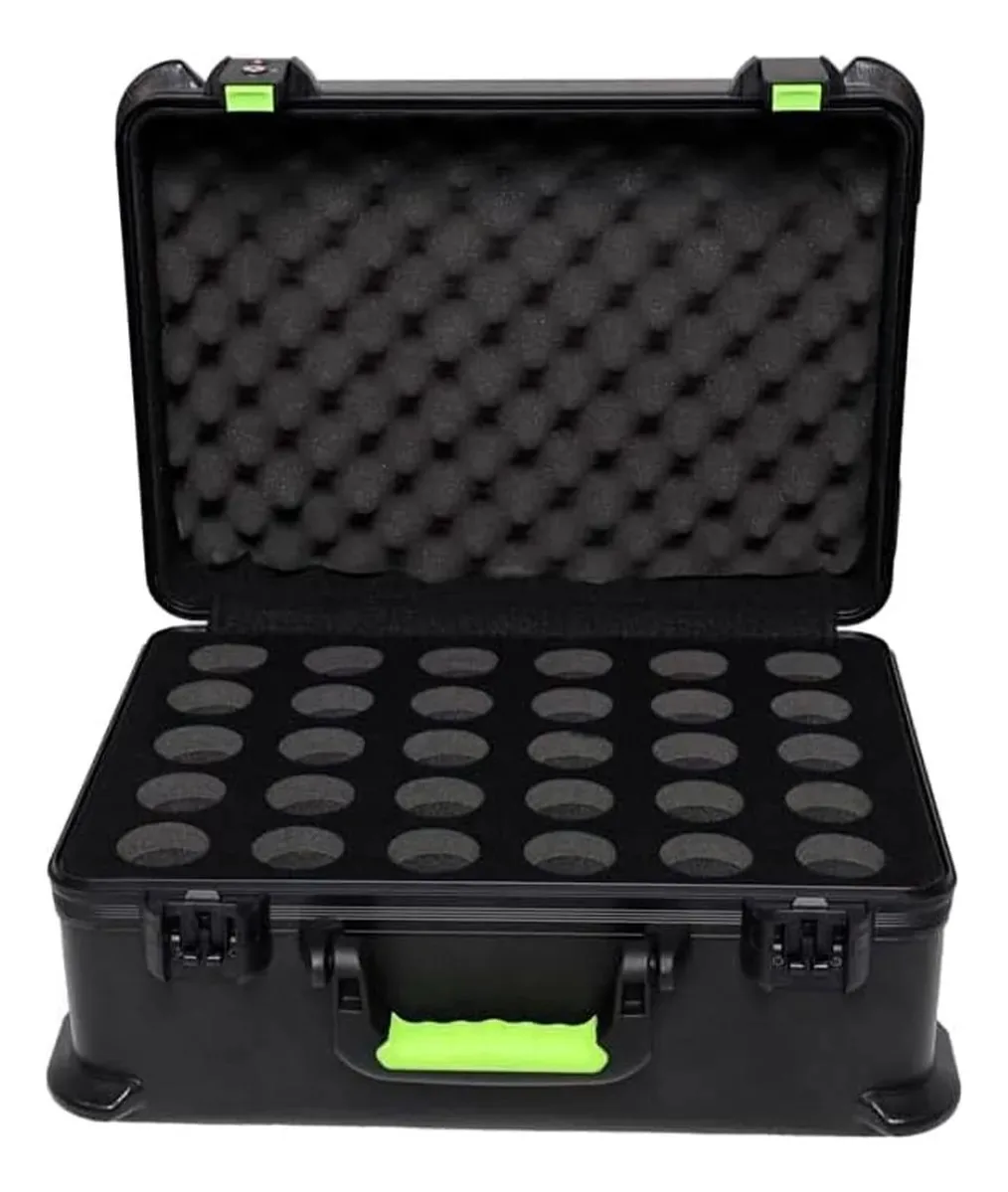 Shure By Gator - Estojo rígido para 30 microfones e cabos - preto