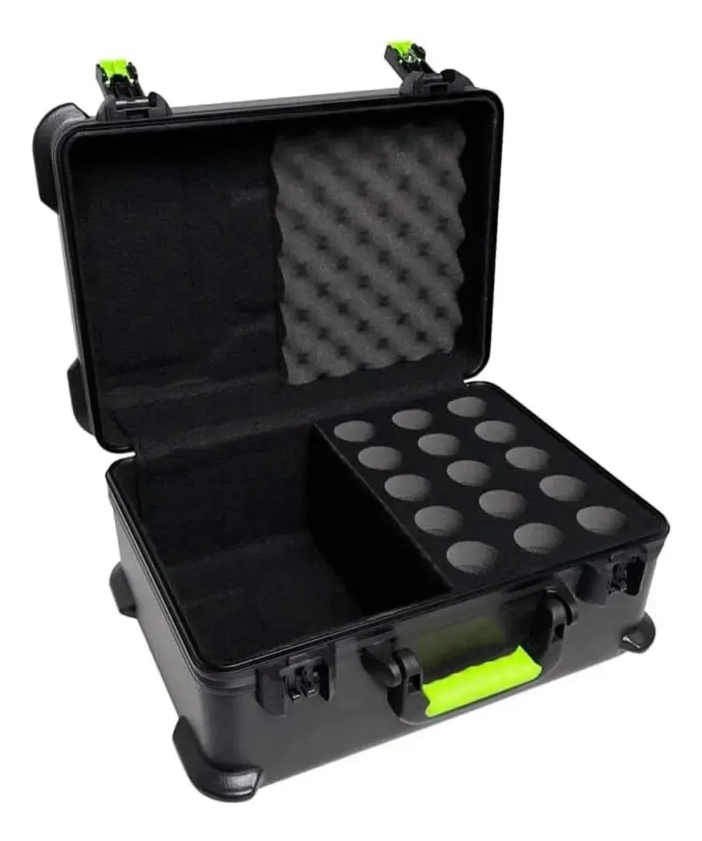 Shure By Gator - Estojo rígido para 15 microfones e cabos