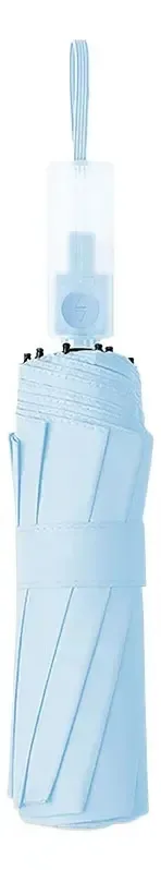 Guarda-chuva duplo 10 Bones Clear Handle Guarda-chuva azul claro