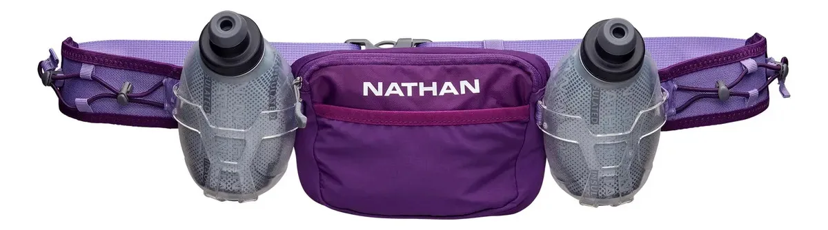 Cinto de hidratação de corrida Nathan Trail Mix Plus roxo