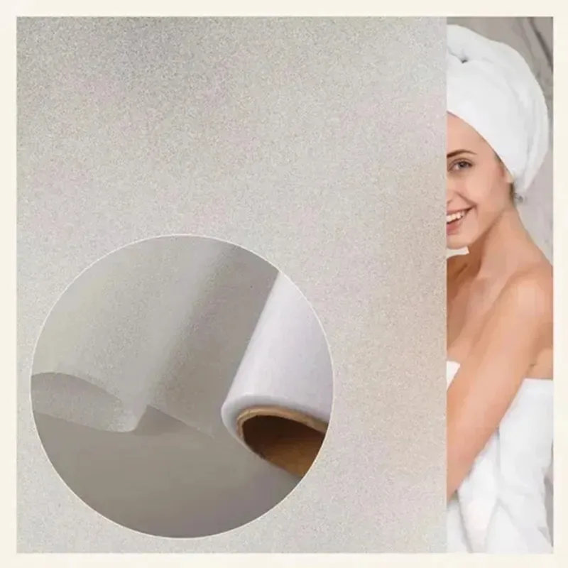 Película de privacidade LONESTUM para janelas (100 x 500 cm), película decorativa de vidro, película de vidro fosco, vinil para janelas privadas, sem cola, adesão eletrostática, anti-UV