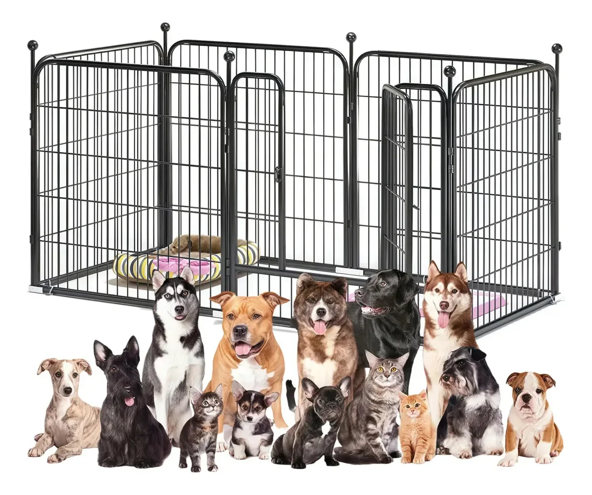 Grelhas dobráveis para cães Pet Corral Dehigh 100* 50 Cerca de isolamento para cães-2